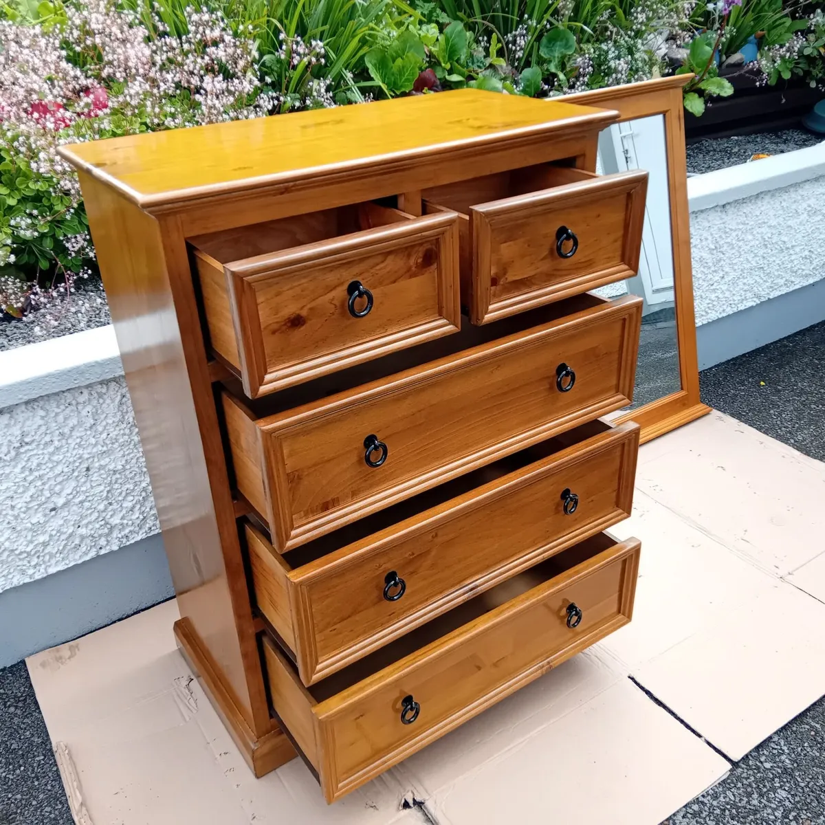 EZ Living Chest of Drawers & Mirror, Hudson - Image 3