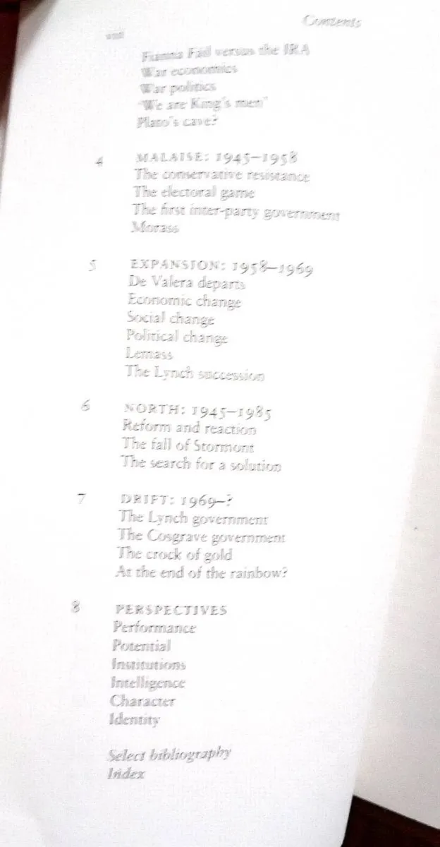 Ireland Politics/Society 1912 1985 Book - Image 3
