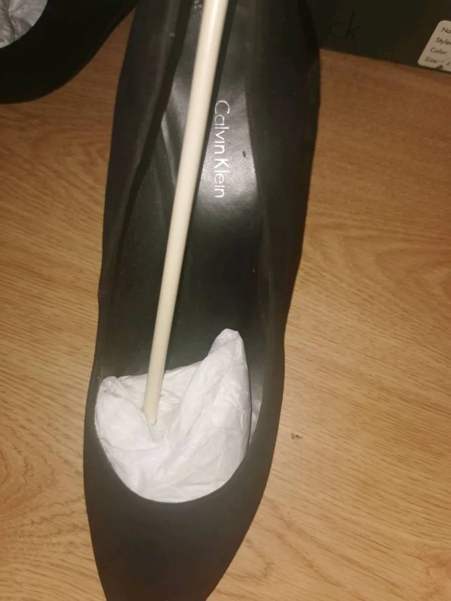Calvin Klein Prudence black suede & patent heels - Image 2
