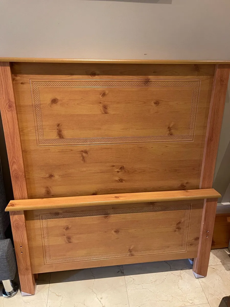 As New - Extremely Solid Single Wooden Bed - Image 3