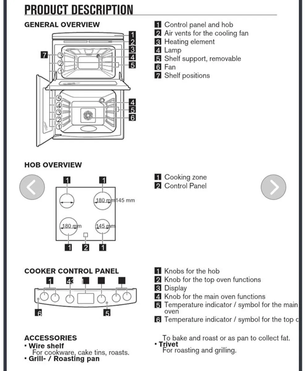Zanussi Double Ceramic Oven - Image 3