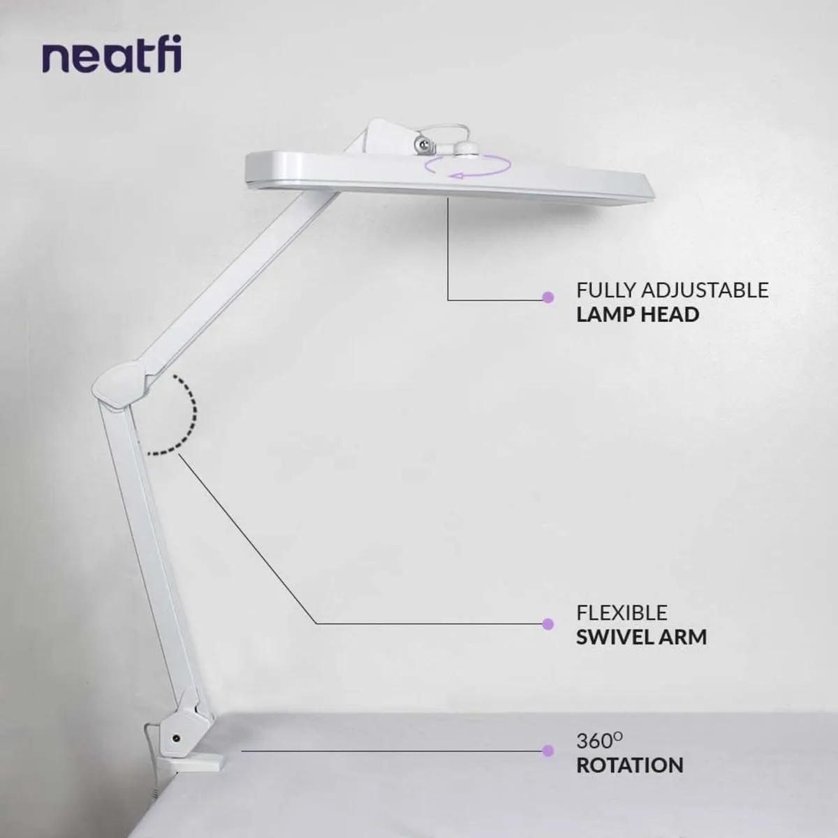 XL 2 500 Lumens 30W LED Task Lamp for Manicure - Image 4