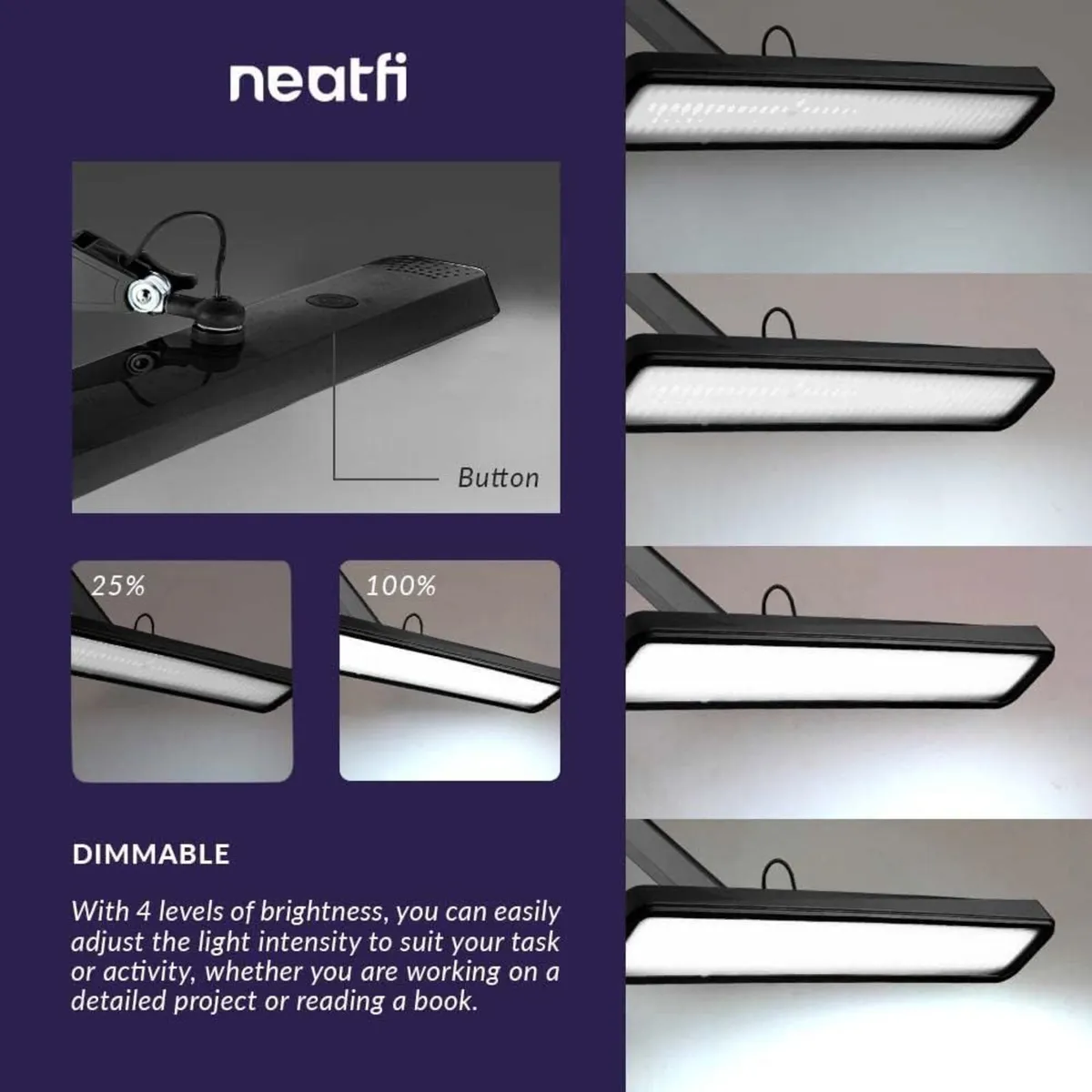 XL 2 500 Lumens 30W LED Task Lamp for Manicure - Image 4