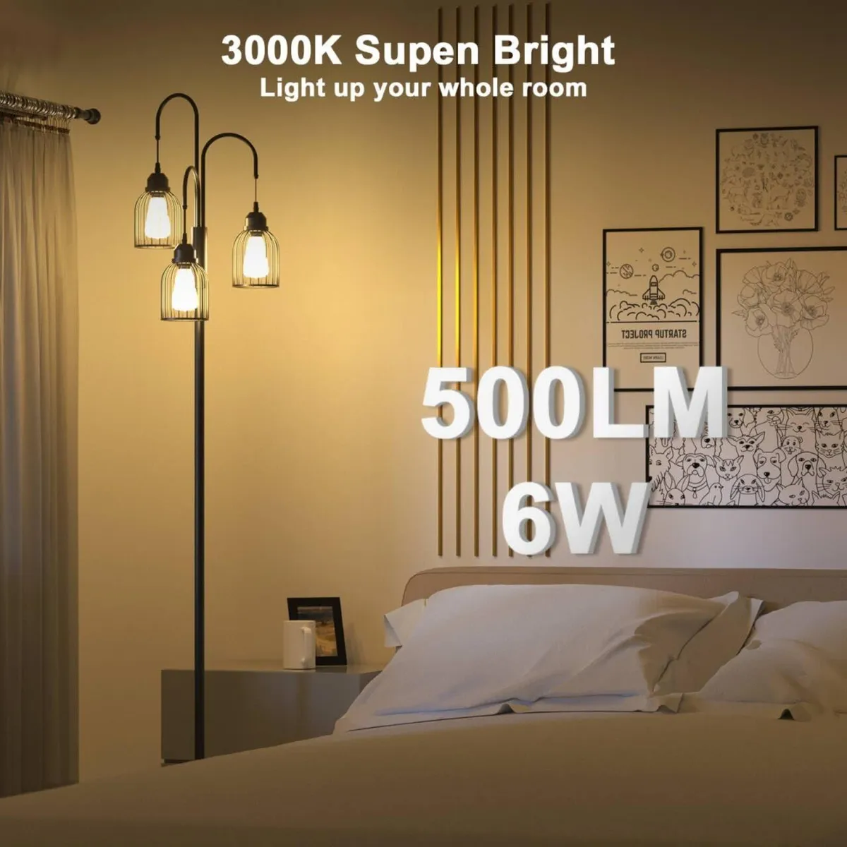 Industrial Floor Lamp for Living Room 190cm - Image 2