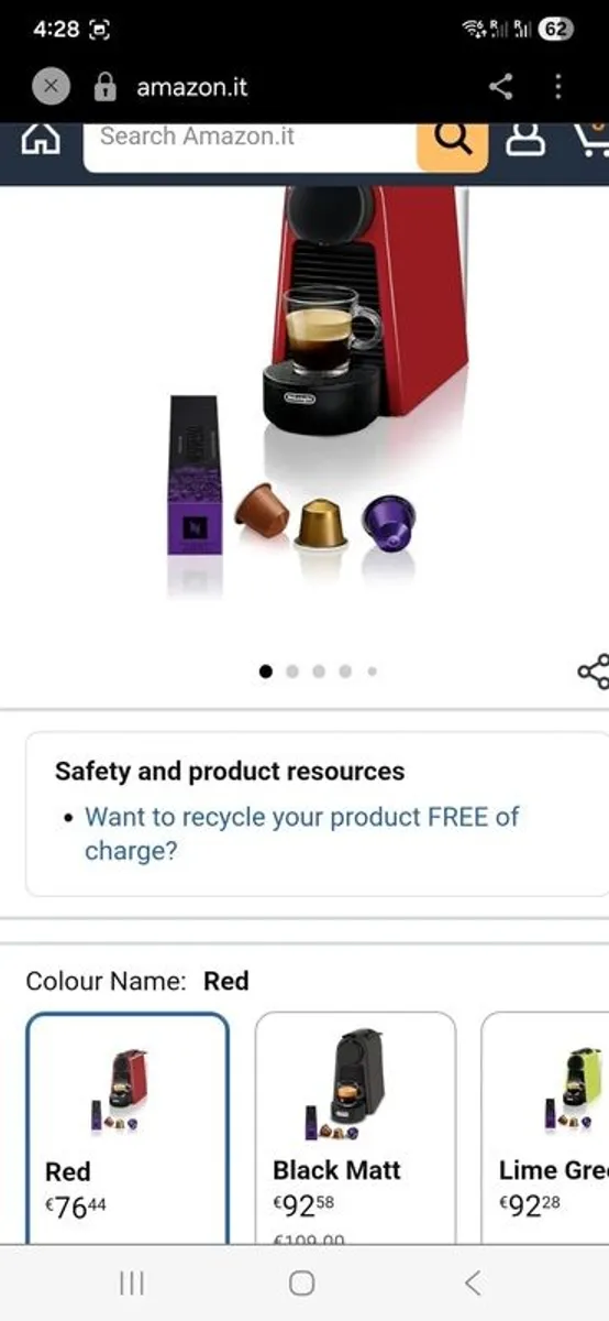 nespresso coffee machine