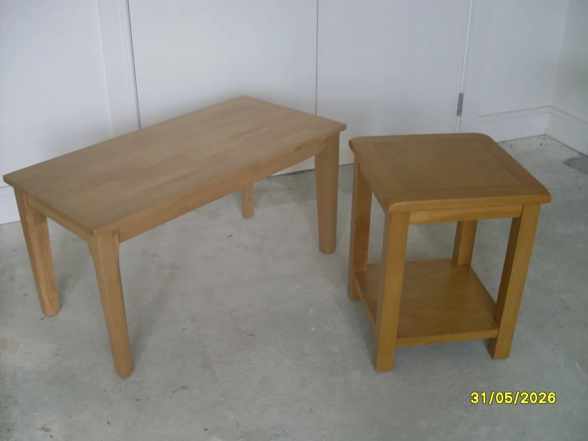 Solid Oak Coffee & Bedside Table - Image 1