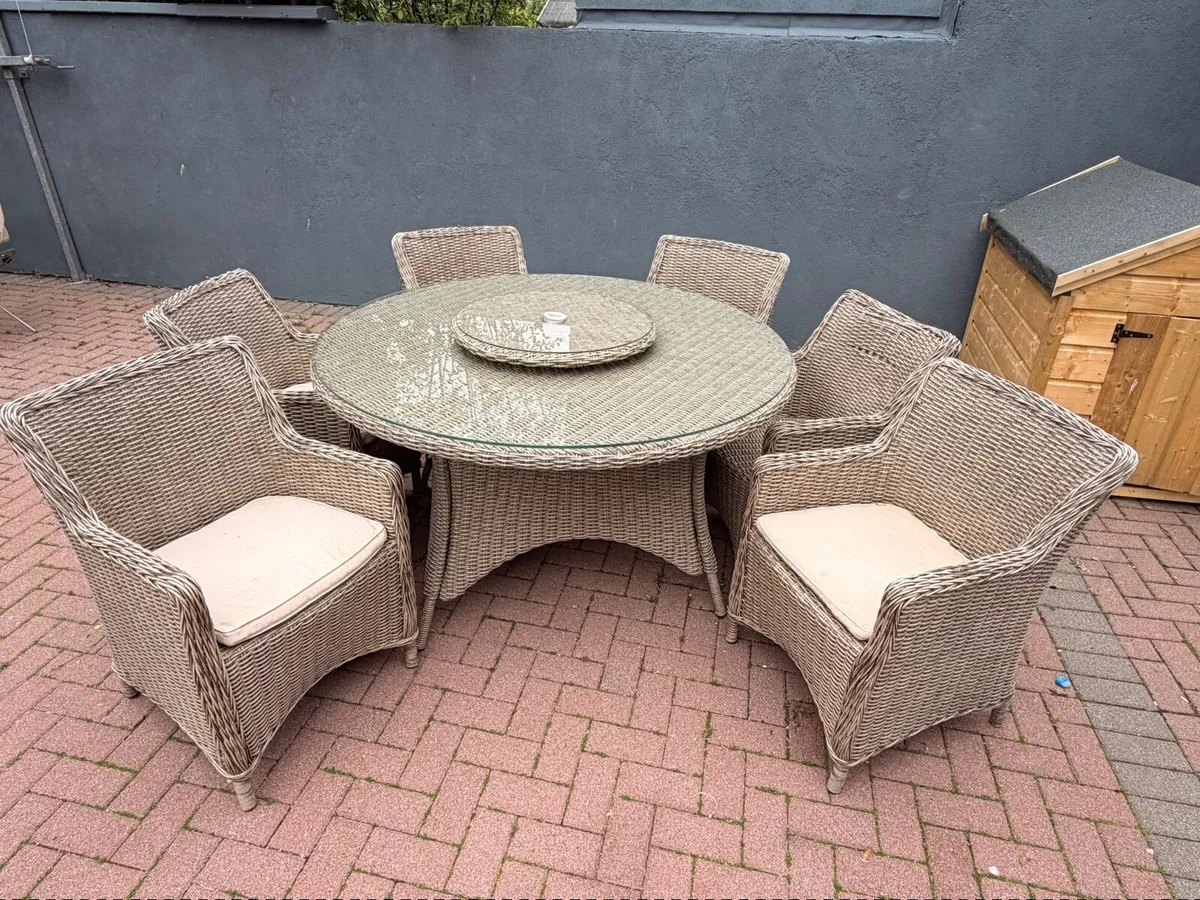 Garden Table & 6 Chairs - Image 1