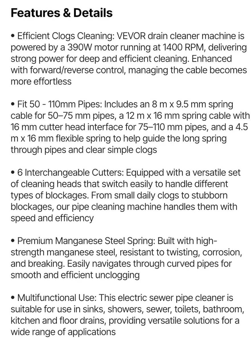 Drain cleaner machine - Image 2