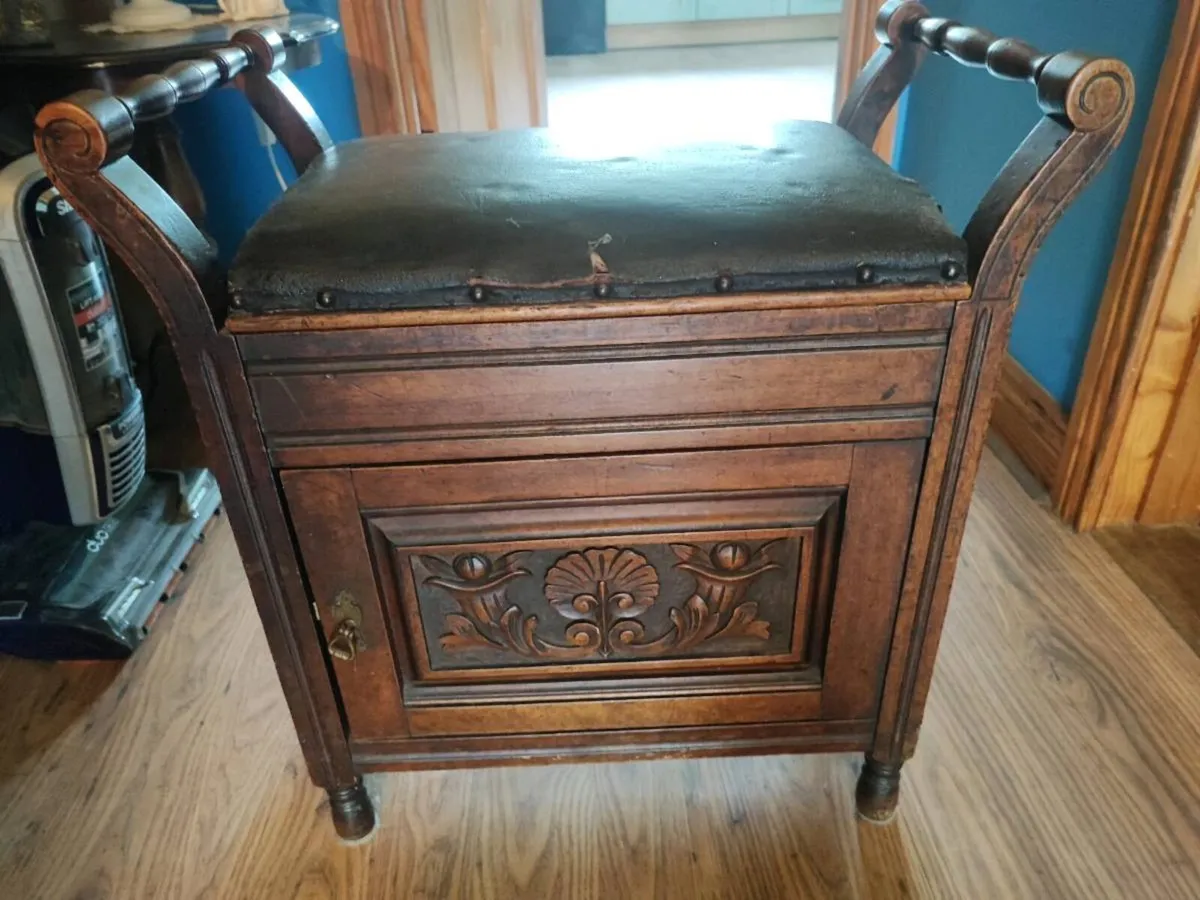 Edwardian Piano/Sheet Music ,Stool - Image 1