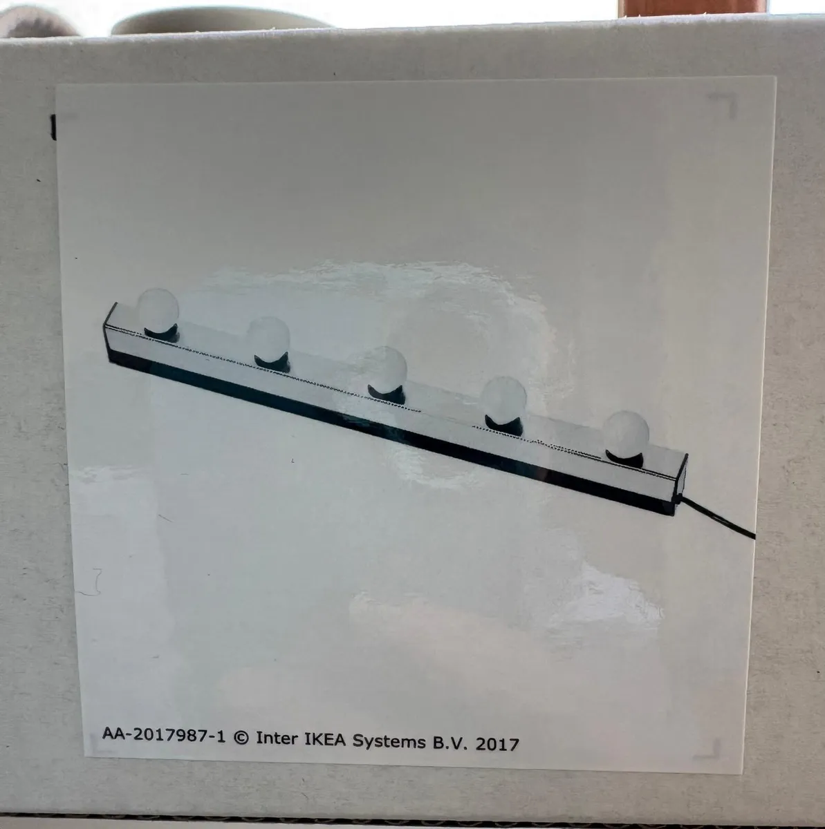IKEA MUSIK wall lamp + bulbs. New never used. - Image 2