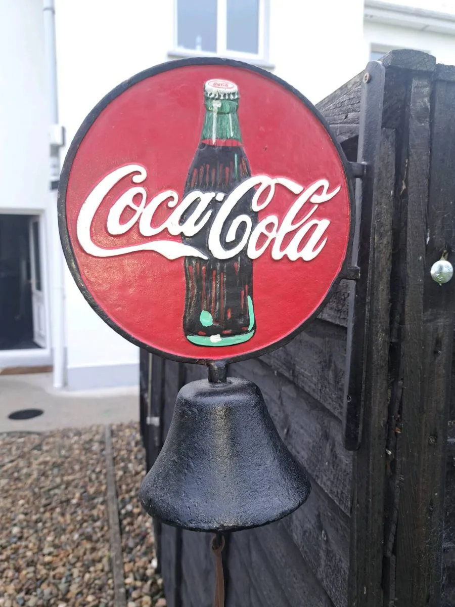 Coca-Cola cast iron bell - Image 1