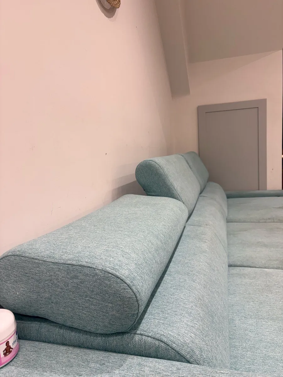 Teal blue sofa bed - Image 4