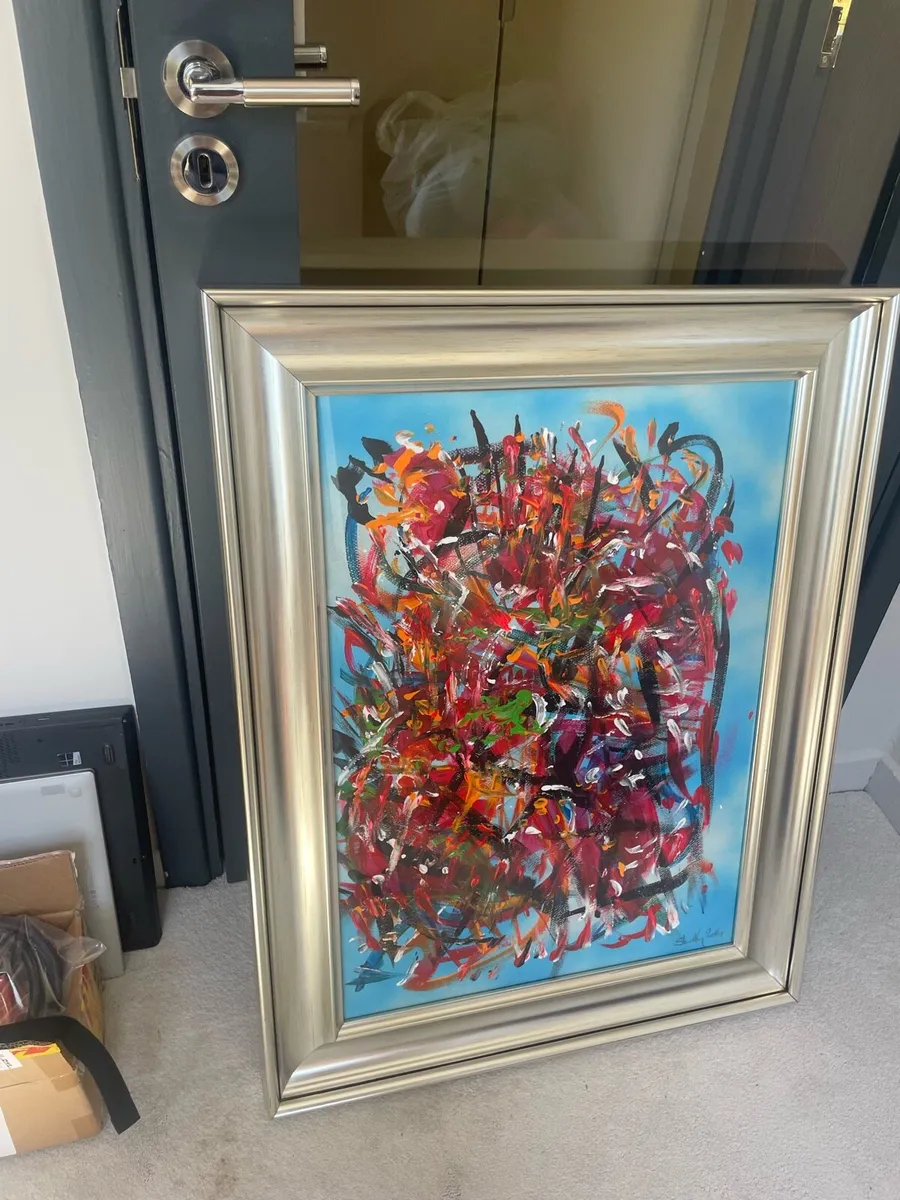 Kevin Sharkey Painting - “ Love in the Air” - Image 2