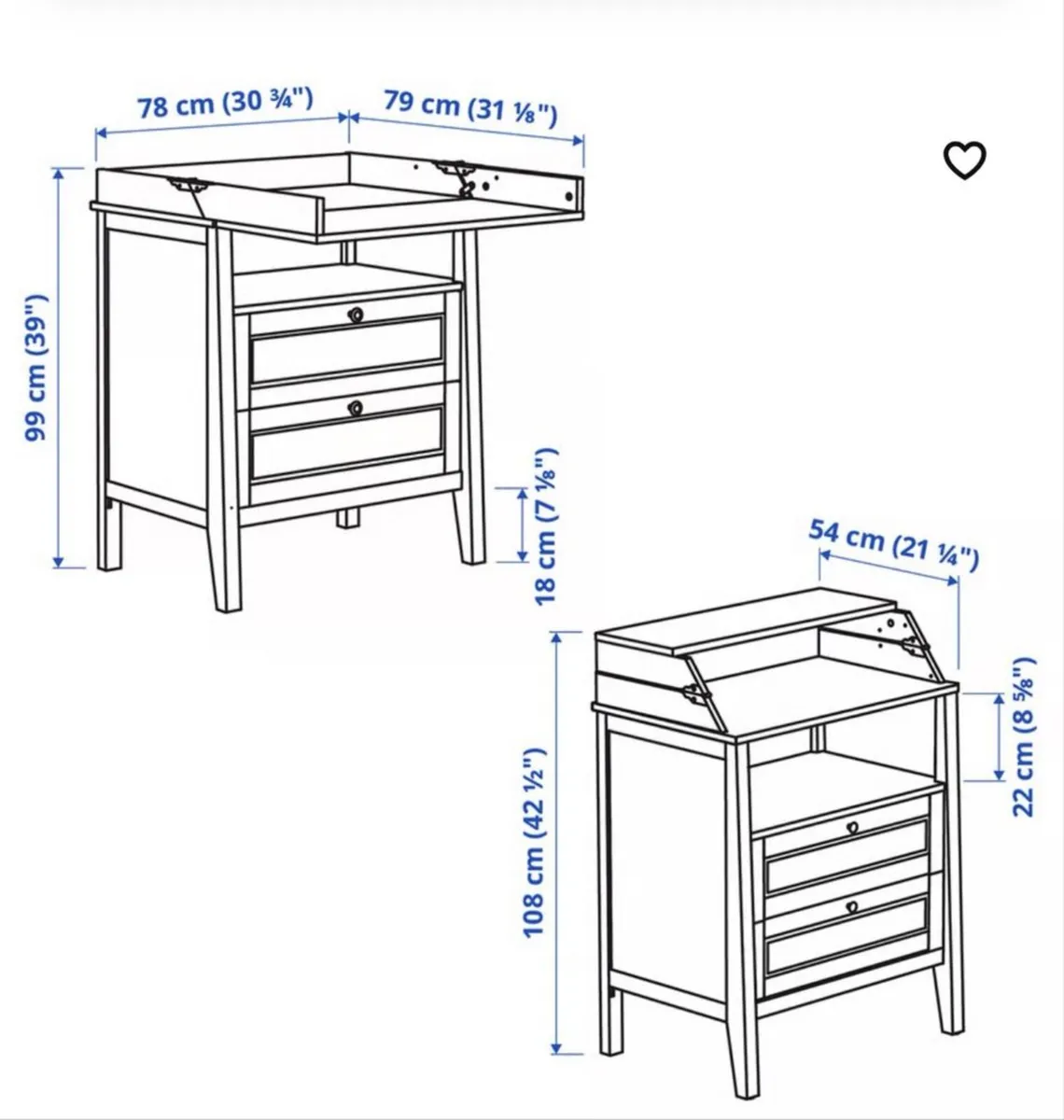 Ikea Sundvik changing table - Image 2