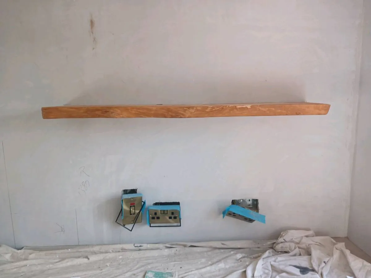 Solid wooden   live edge and straight cut shelves - Image 1