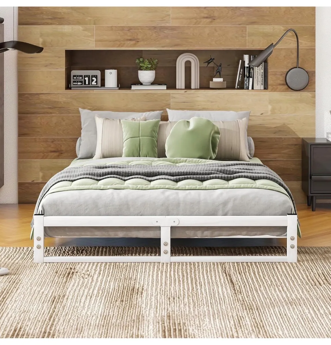 King Size Bed Frame,Metal Platform Low Bed Frame K - Image 1
