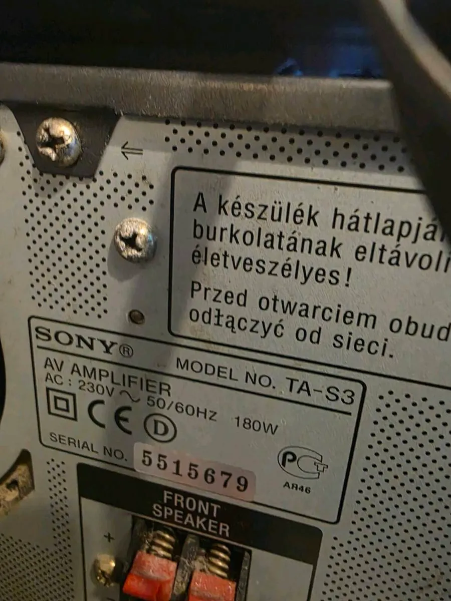 Sony Seperates ( Power cable needs soldering , - Image 4