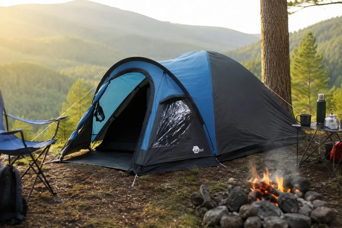 3 Person Dome Camping Tent Waterproof 5000mm with - Image 3