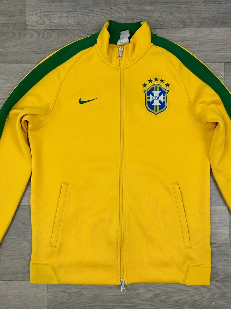 Vintage 00s Nike Brazil Brasil Anthem Jacket M - Image 2