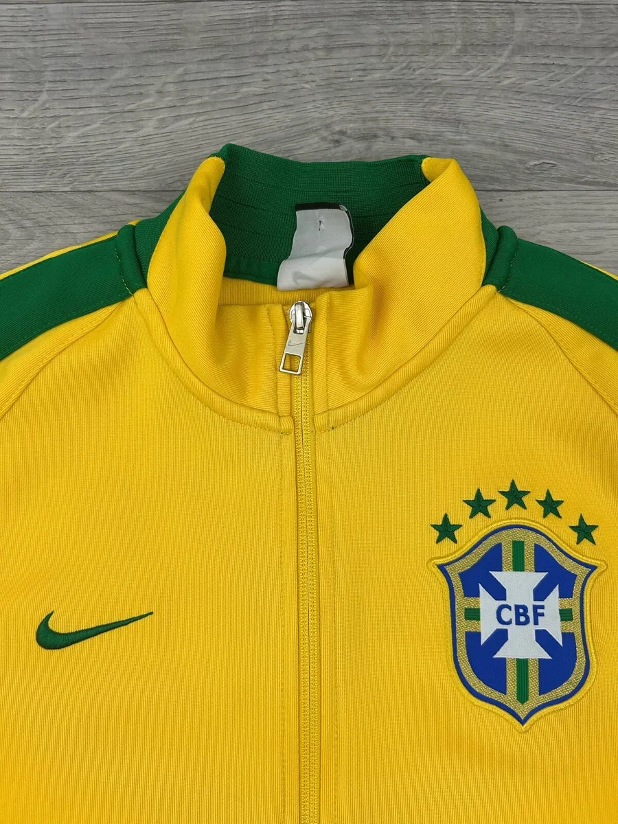 Vintage 00s Nike Brazil Brasil Anthem Jacket M - Image 3