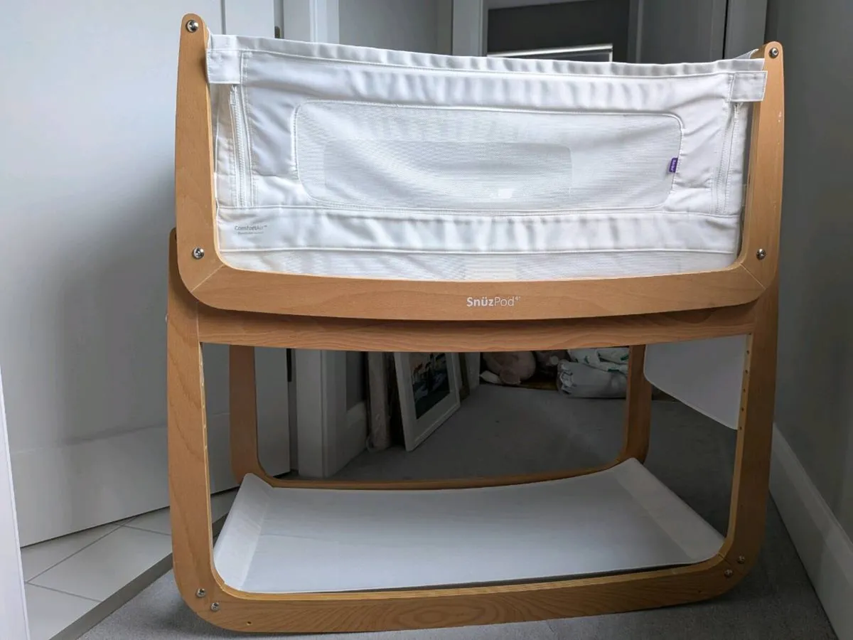 SnuzPod 4 Bedside Crib - Natural / Co-Sleeper - Image 1