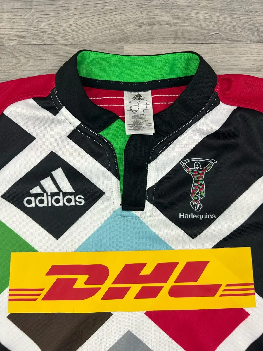Adidas Harlequins Rugby Jersey Shirt Mens Small - Image 3