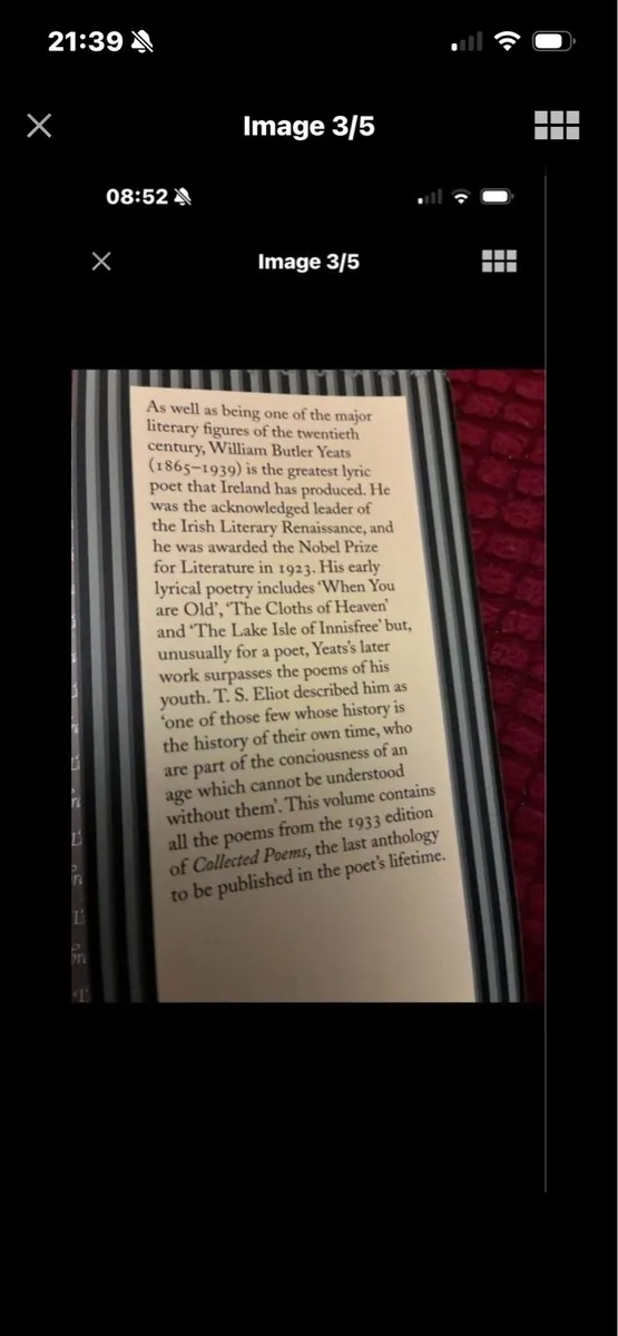 Collected poems of W B Yeats - Image 3