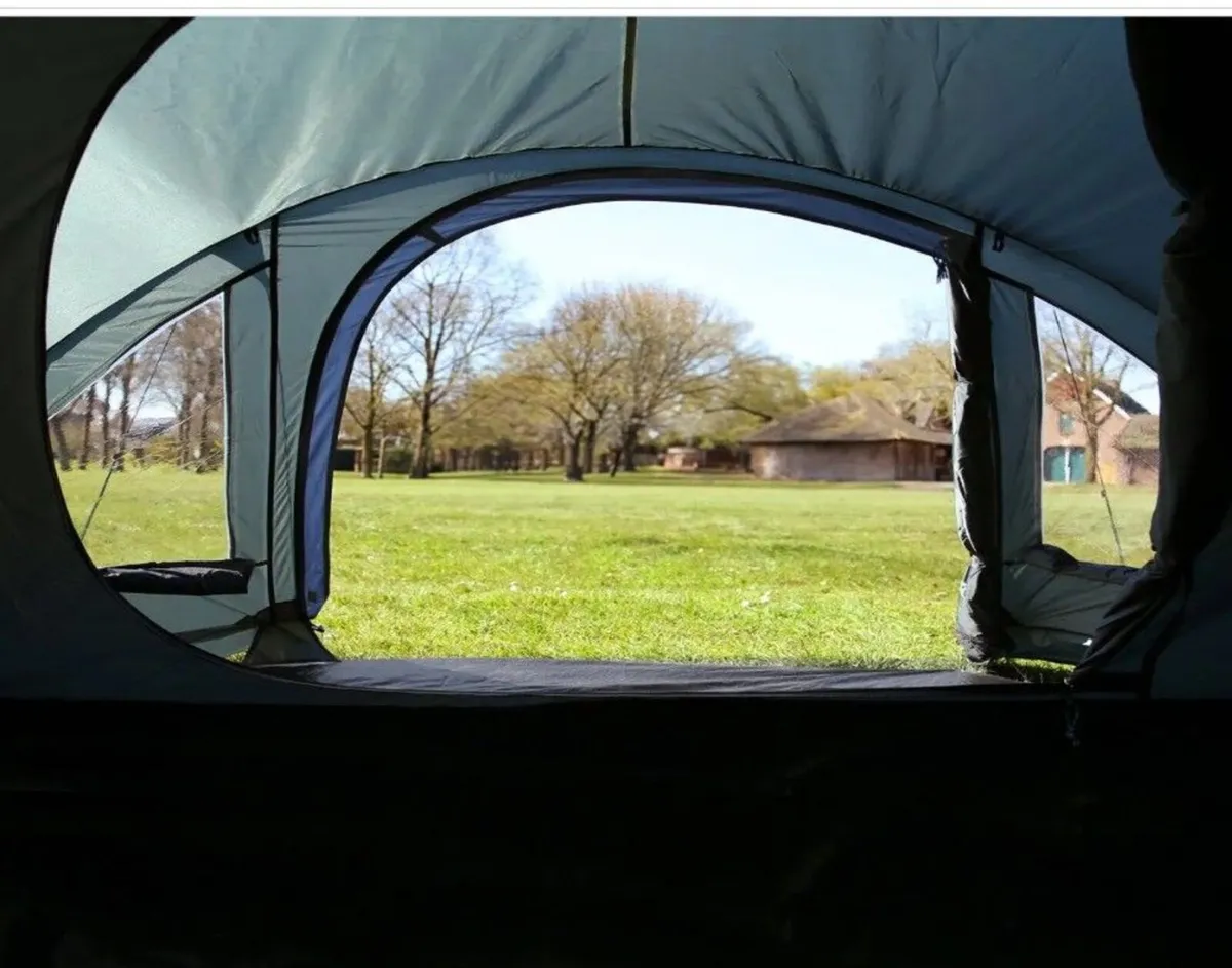 4 Person Dome Camping Tent With Porch Groundsheet - Image 4