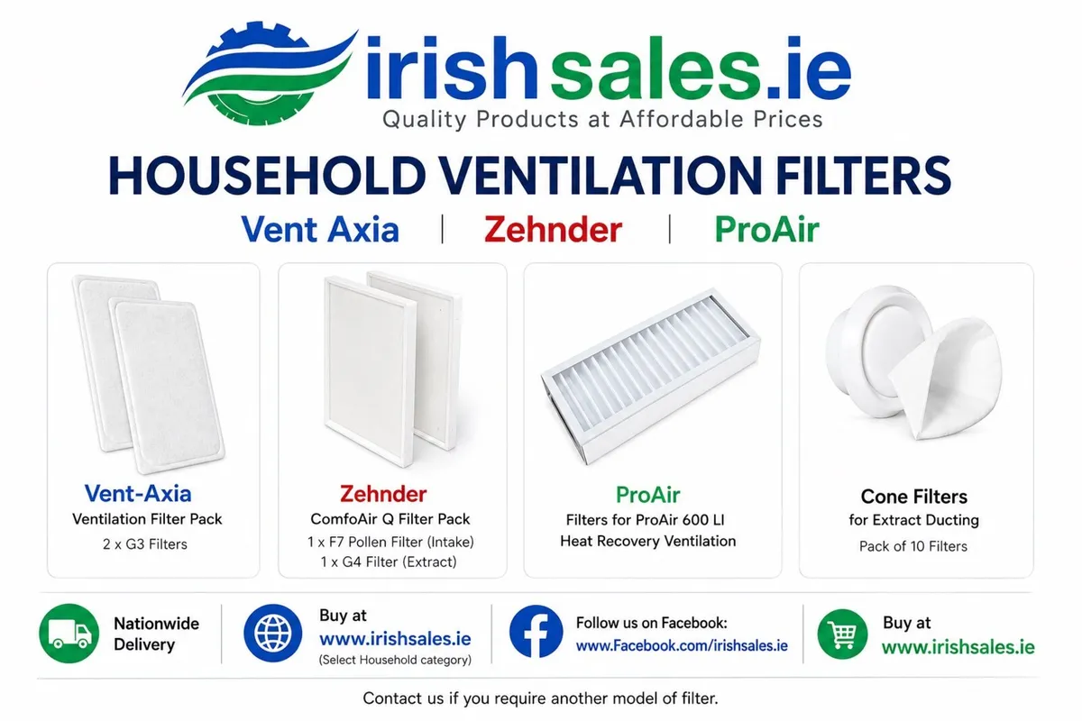 Vent Axia, Zehnder and ProAir Ventilation Filters - Image 1