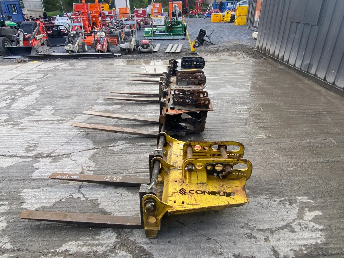 Conquip Pallet Forks To Suit Excavator 45/65mm Pin - Image 2
