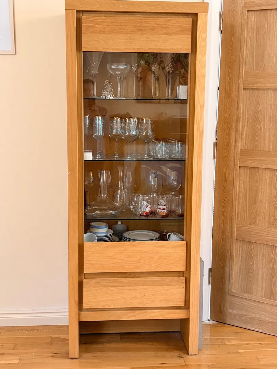 Solid oak cabinet