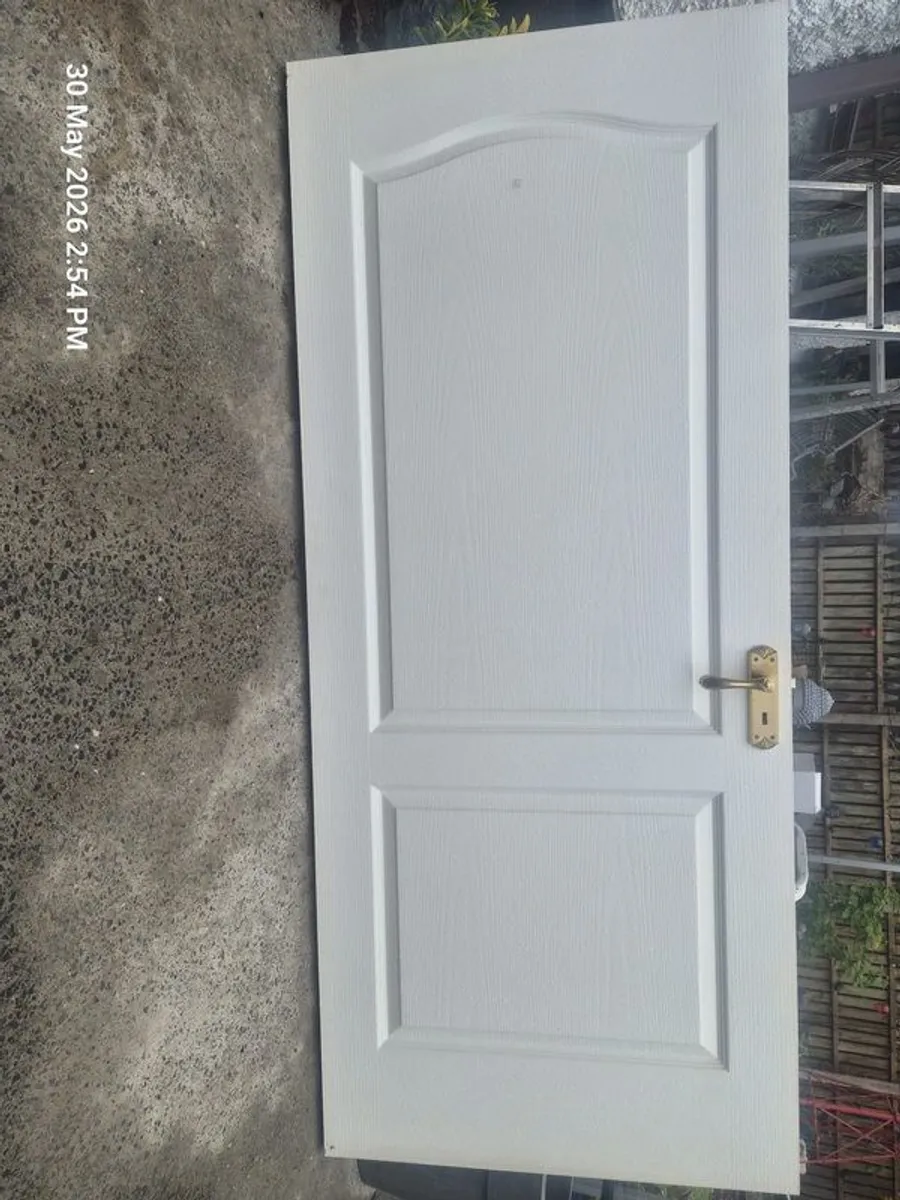 White interior door