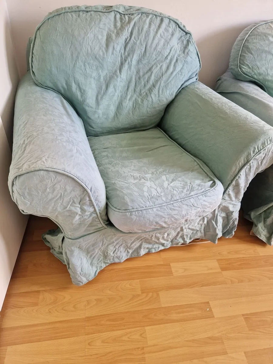2-seater Sofa, Armchair, and foot-stool - Image 2