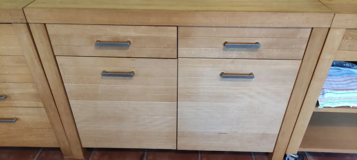 Habitat free standing kitchen units and butcher bl - Image 2