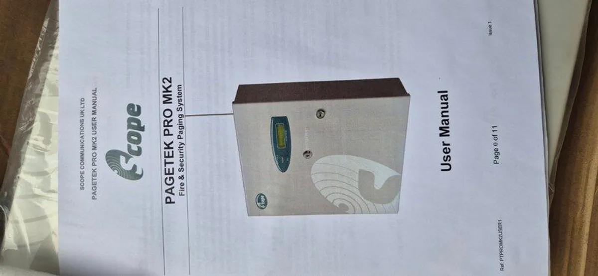 Fire Alarm Pagetek Pro Mk2 - Image 1