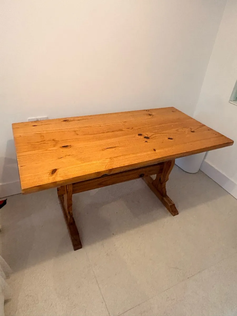 Solid wood table