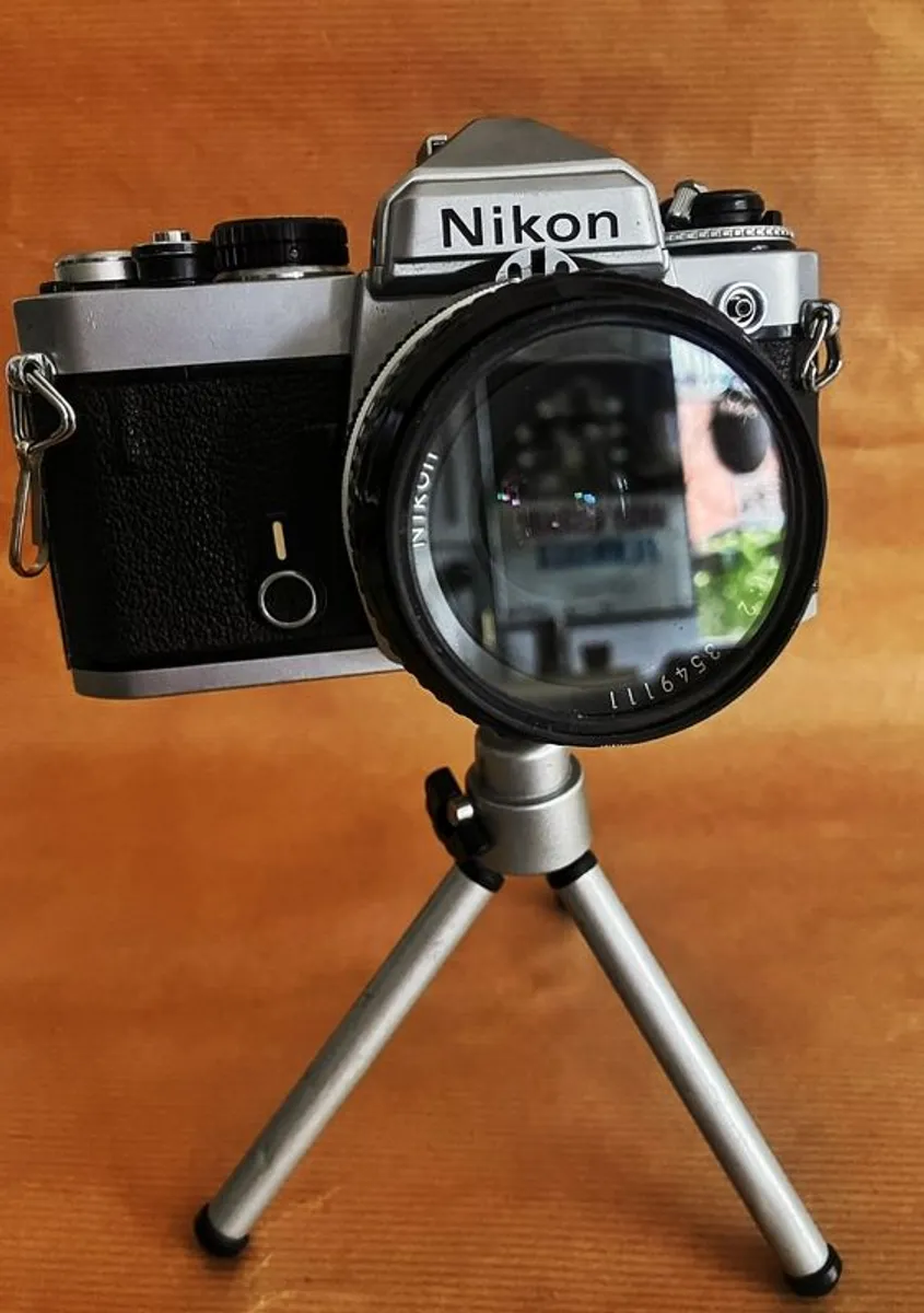 Classic Nikon FE with Nikkor 50mm f/2, Recently serviced, Serial No.4446830 - Image 1