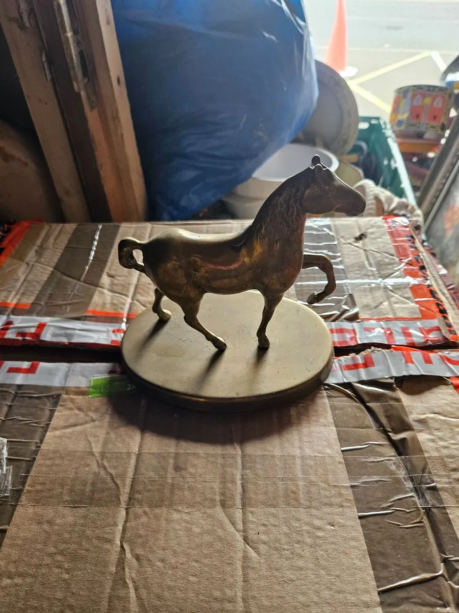 Vintage Brass Horse - Image 1