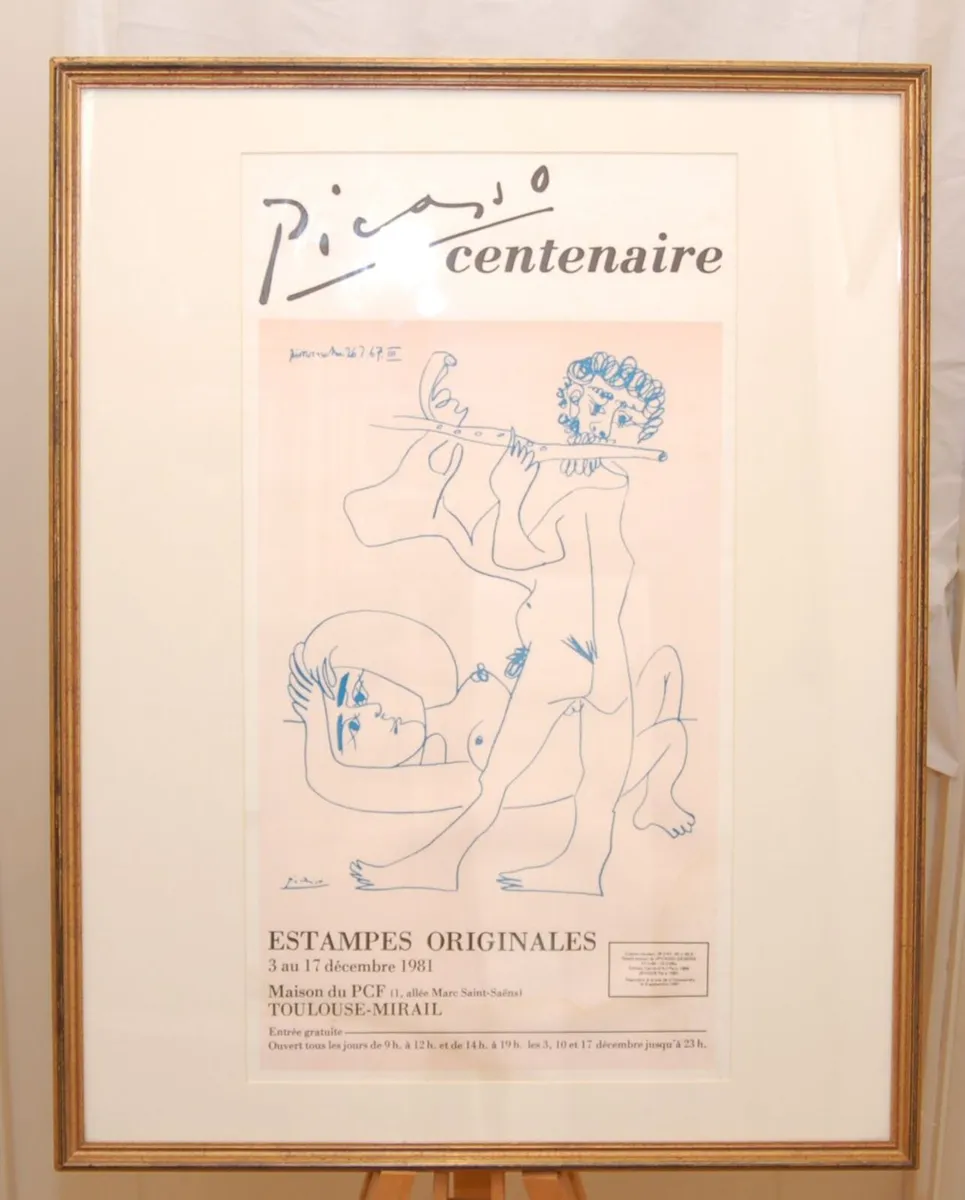 1981 Exhibition Poster Picasso Centenary - Image 3