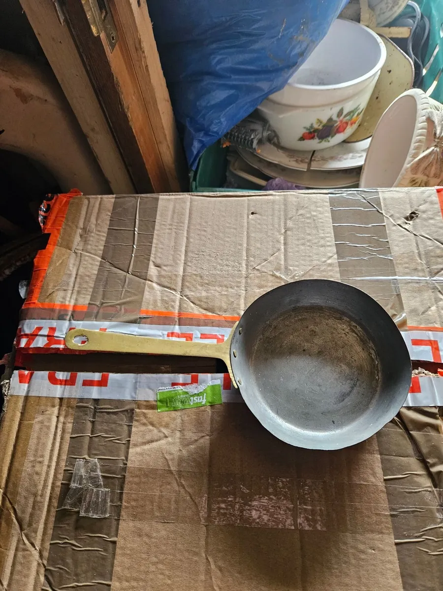 Vintage Copper & Brass Pan - Image 3