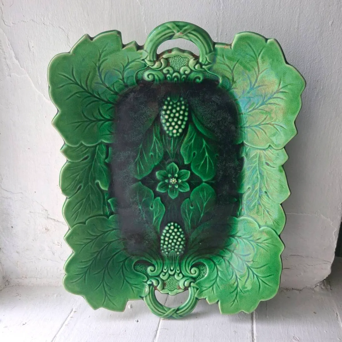 Late Victorian Majolica Platter - Image 1