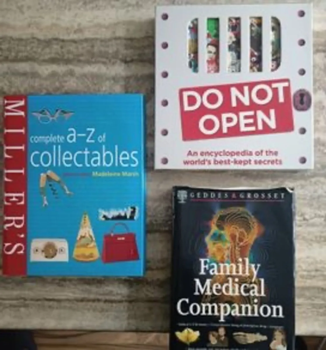 3 Hardbound Collectible Books