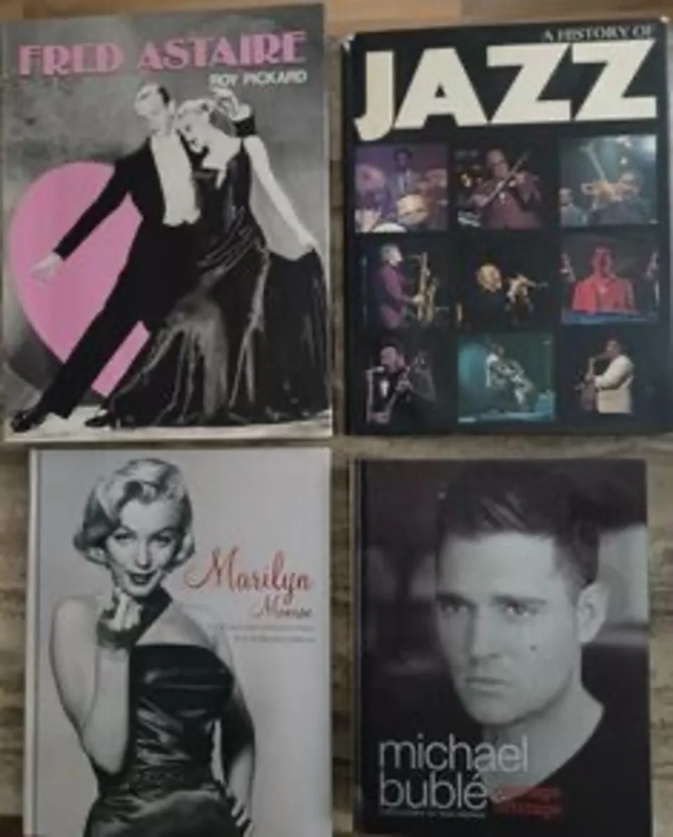 4 Hardbound Books on Jazz/Mid Century Pop