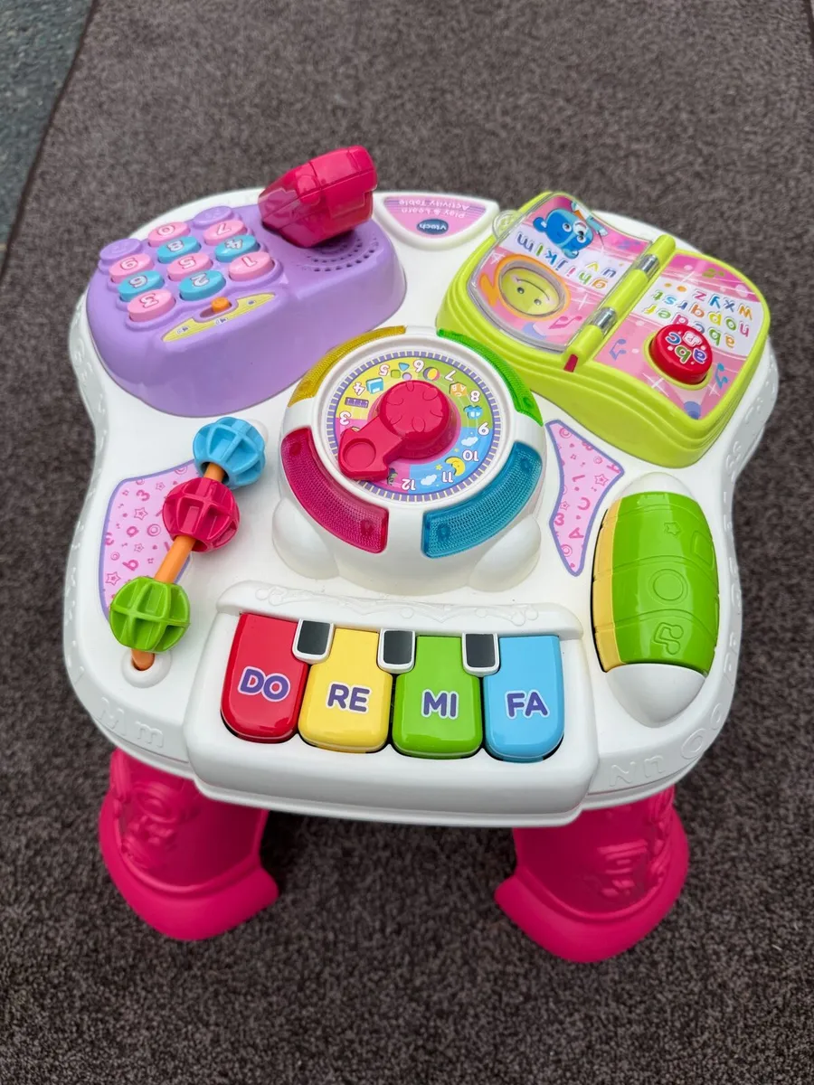 VTech Baby Play & Learn Activity Table Pink - Image 2