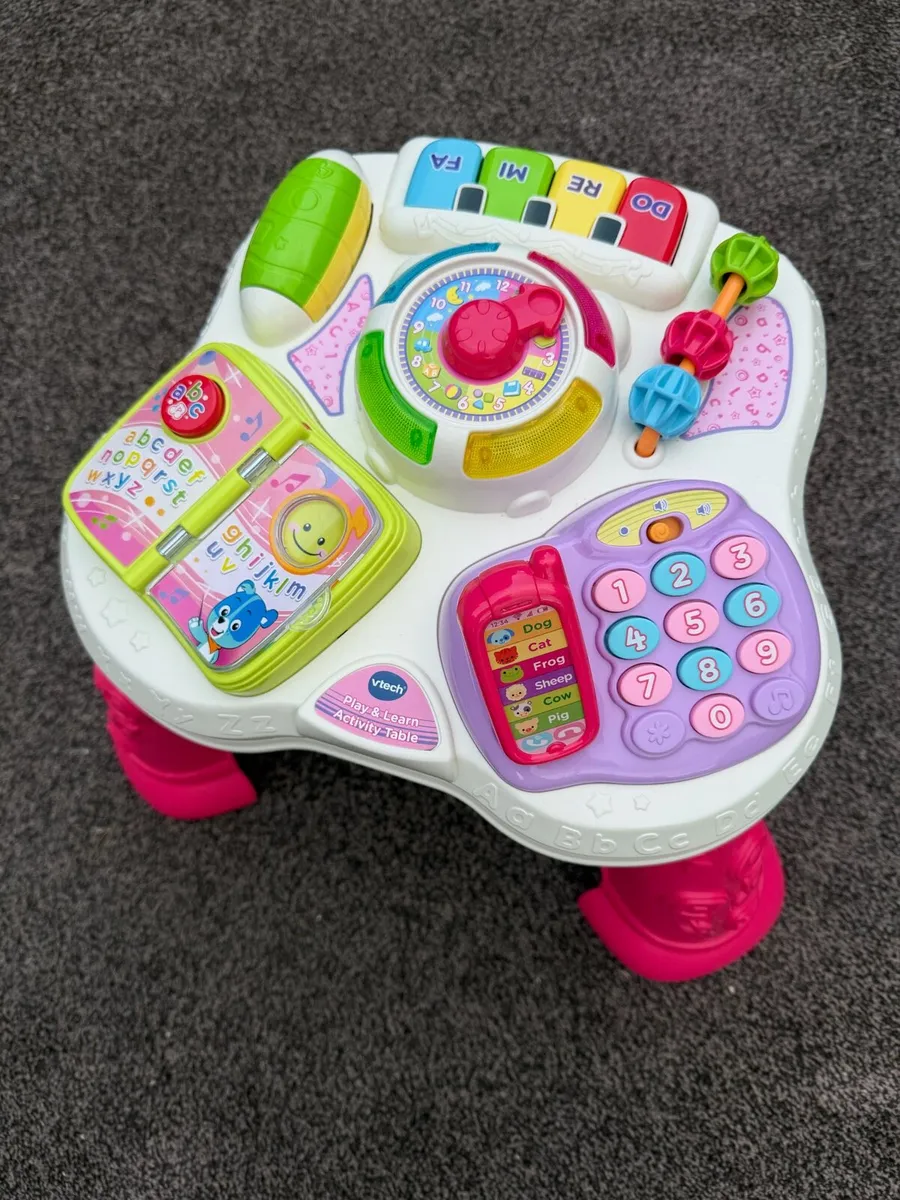 VTech Baby Play & Learn Activity Table Pink - Image 3