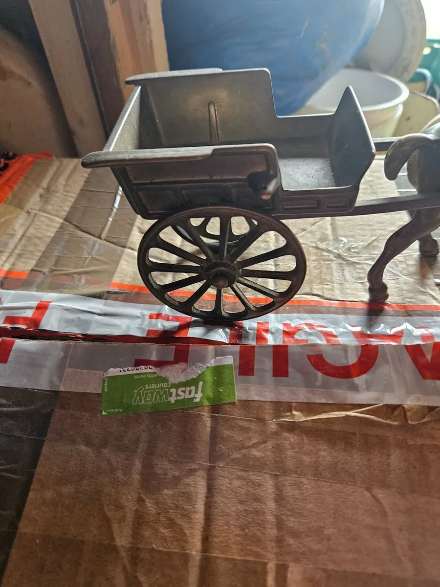 Vintage Brass Pony and Trap - Image 3