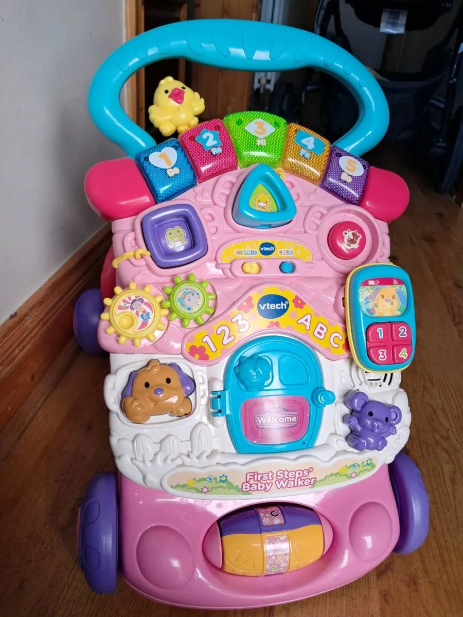 VTech Baby First Steps Baby Walker Pink - Image 2
