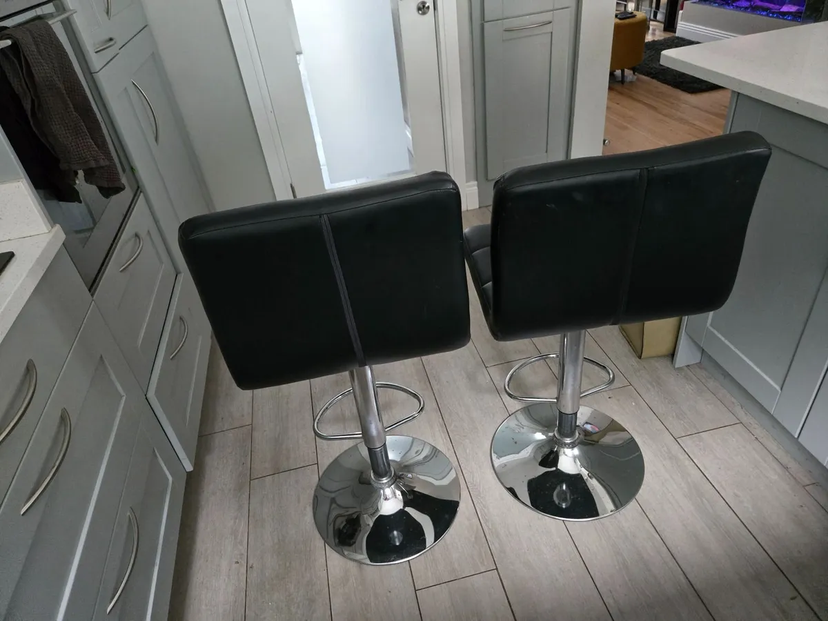 Barstools -  Black and Chrome - Image 3