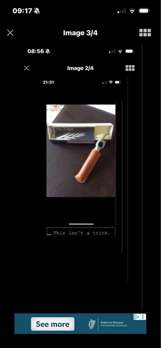 NEW- Corkscrew & Bottle Opener in leather case - Image 3