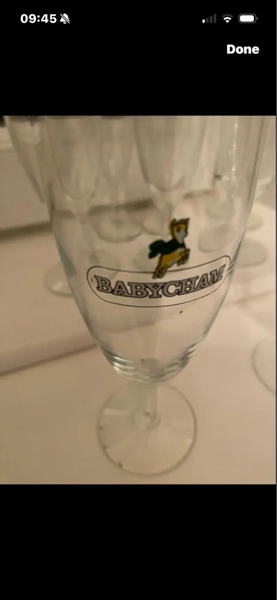 Very Rare Set of Babycham Flutes (8) - Image 4